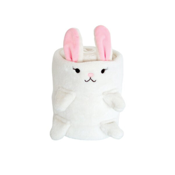 Koυβέρτα Αγκαλιάς KIKKA BOO Fleece 3D Rabbit (Ροζ)