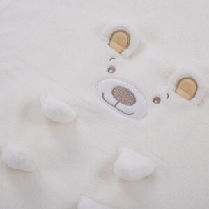 Κουβέρτα Αγκαλιάς Κikka Βoo Fleece 3D Bear (Mπεζ)