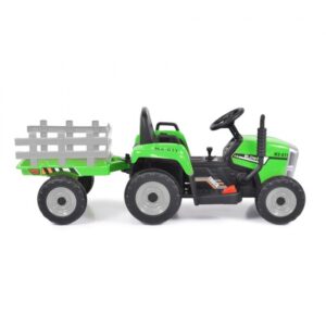 Ηλεκτροκίνητο τρακτέρ με Καρότσα – Moni Tractor with trailer Farmer (Πράσινο)