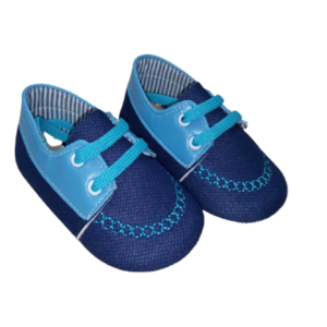 Παπουτσάκια με κορδόνι STAR (Mπλε)