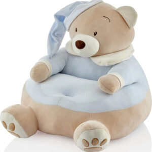Παιδική Πολυθρόνα Baby Jem Fluffy Bear Με Μπράτσα (Mπλε)