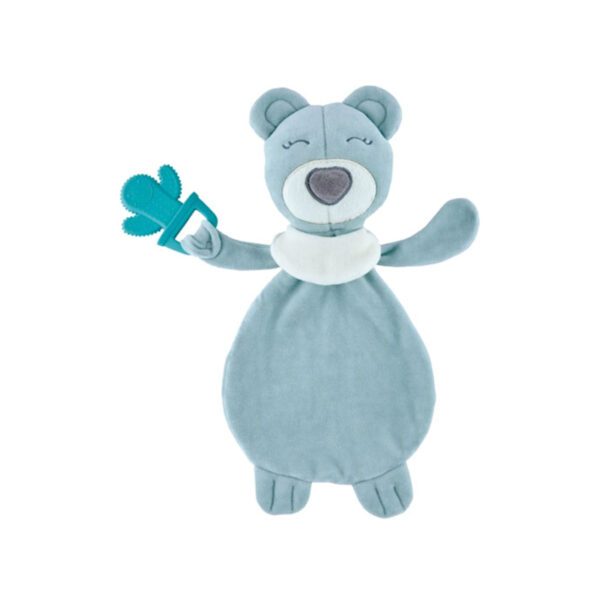 Mασητικό-Πανάκι Παρηγοριάς Baby Jem Teddy Bear (Πράσινο)
