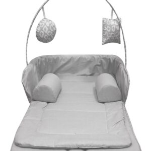 BABY JEM Tσάντα- Φορητό Κρεβατάκι για το μωρό (Γκρι)